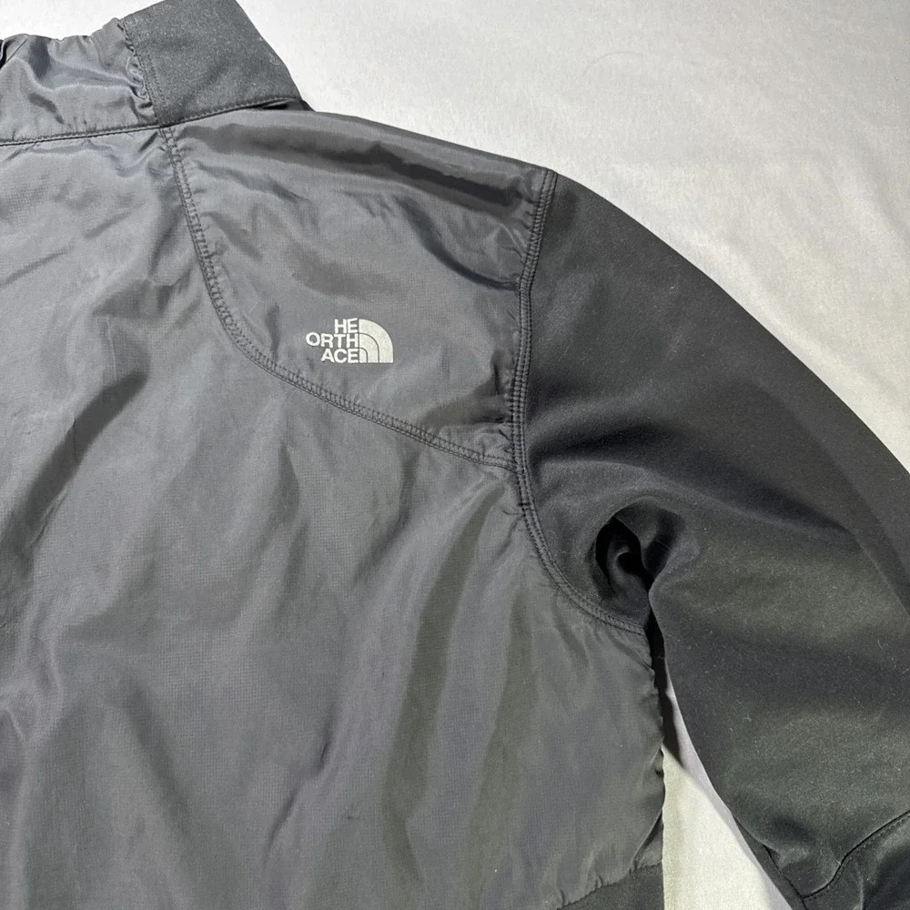The North Face Cinder Jacket Mens Medium Black Hybrid Full Zip Fleece Technical